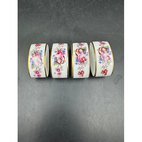 433 - Four Royal Crown Derby napkin rings