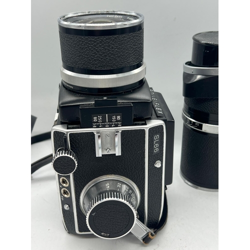 452 - Rolleiflex SL66camera Carl Zeiss Sonnar lens, 1960's medium format