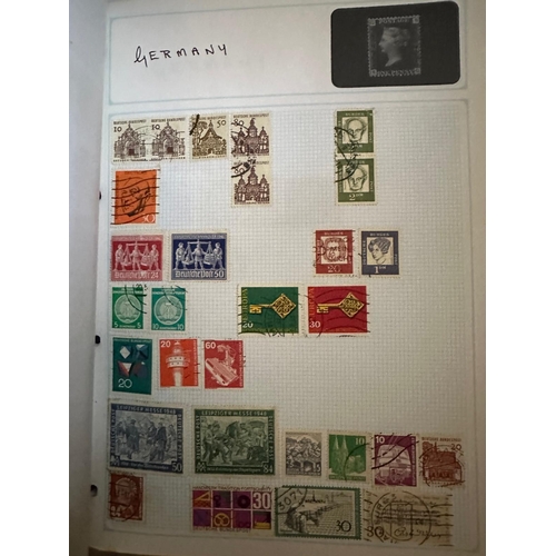 453 - Five albums of World stamps various ages to include China, Denmark and Norway