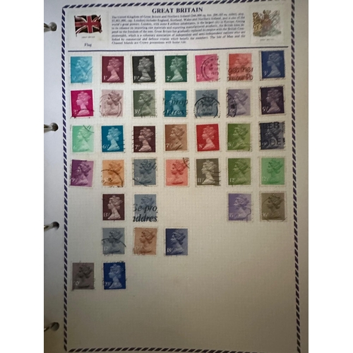 453 - Five albums of World stamps various ages to include China, Denmark and Norway