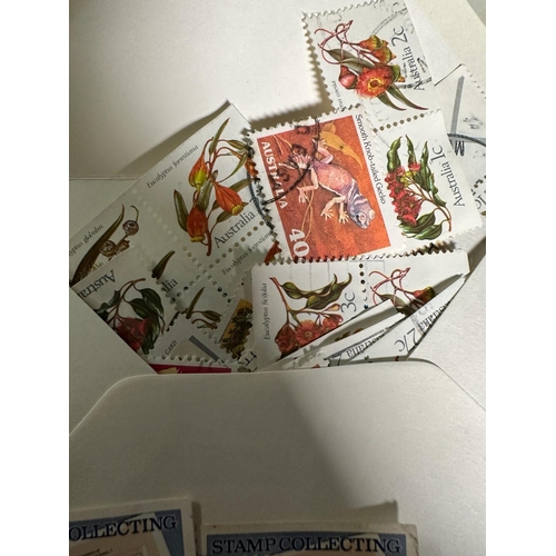 461 - A box of loose World stamps in packets to include Morocco, Australia and Thailand