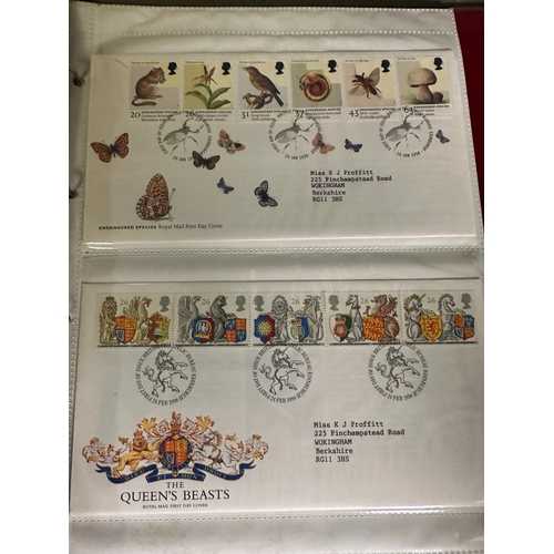 463 - Seven albums of UK first day covers, various ages and subject matters