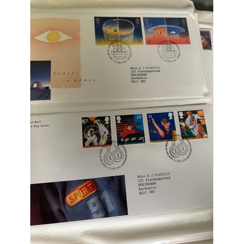 463 - Seven albums of UK first day covers, various ages and subject matters