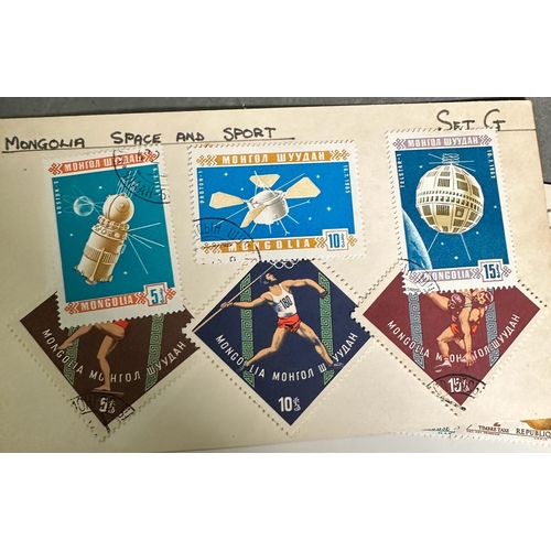 466 - A selection of UK and World philatelic stamps and collectable to include albums, sheets and framed c... 