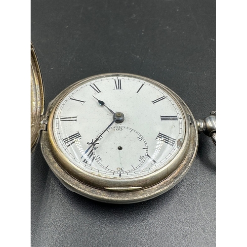 686 - Two silver pocket watches, one by Pinnacle.