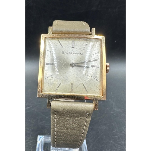 687 - An 18ct gold Girard Perregaux gentleman's wristwatch