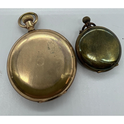 710 - Two brass pocket watches