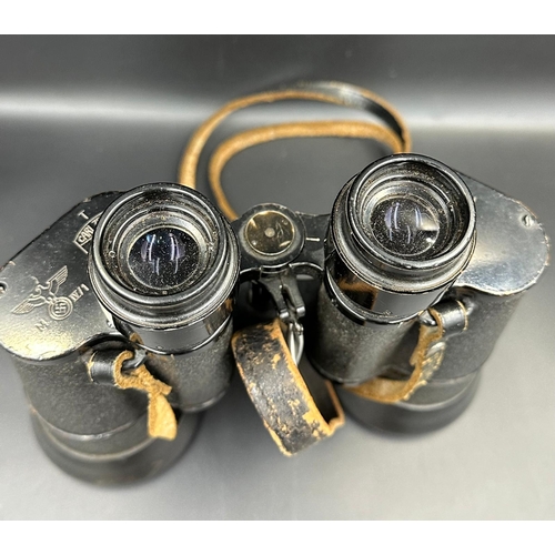 727 - A set of German WWII military binoculars, Carl Zeiss Jena DF 7 x 50 2148429