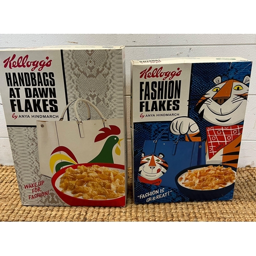 797 - Two boxes of Kelloggs Anya Hindmarch special editions cornflakes boxes unopened