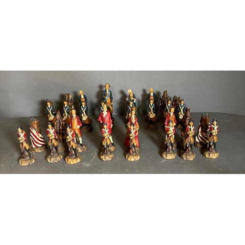 819 - The American Revolutionary War 1775-1783 Chess Set (A Carlton Product)