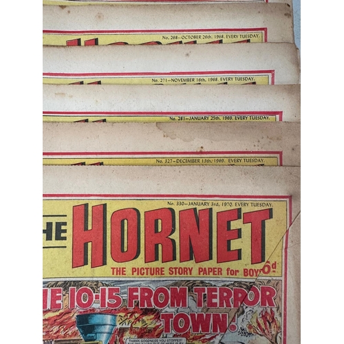 845 - A large collection of vintage The Hornet comics 1960's and 1970's