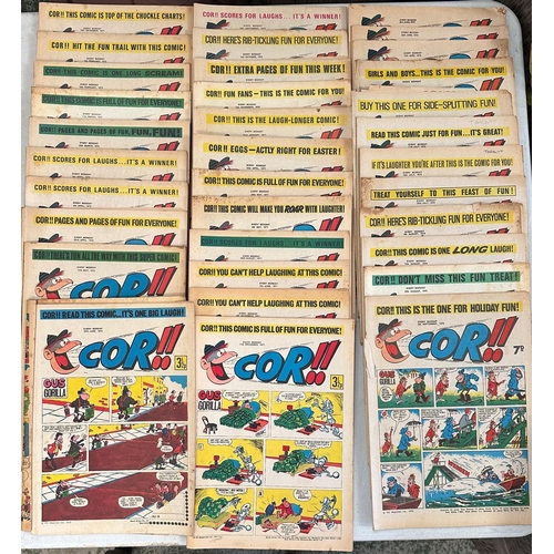 846 - A collection of vintage cor comics including issue No1