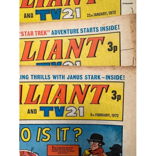 849 - A collection of vintage Valiant comics from the 1960's and 1970's