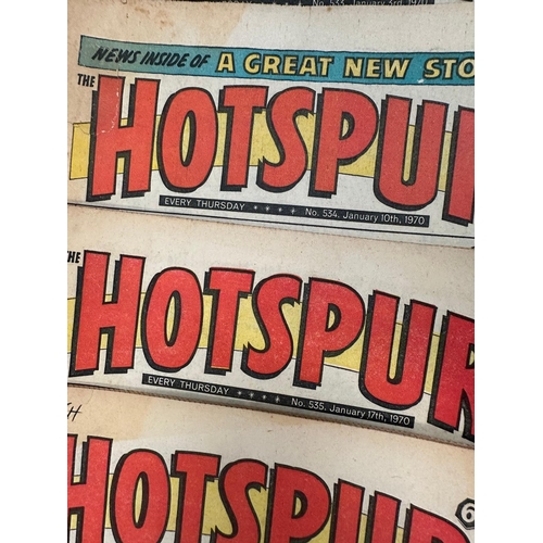 850 - A collection of vintage Hotspur comics from the 1960's and 1970's