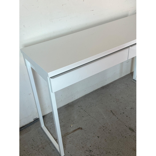 103 - Ikea desk with metal legs (H76cm W120cm D43cm)