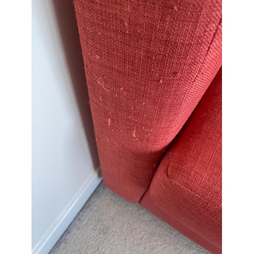 109 - L shape red sofa