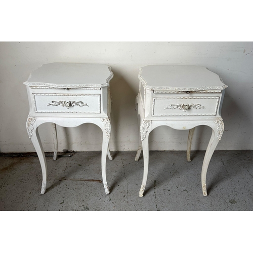 121 - A pair of Louis style bedsides (H68cm W44cm D41cm)