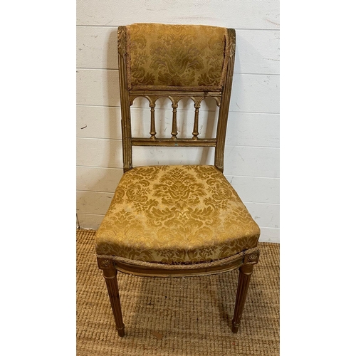 134 - A French style gilt chair