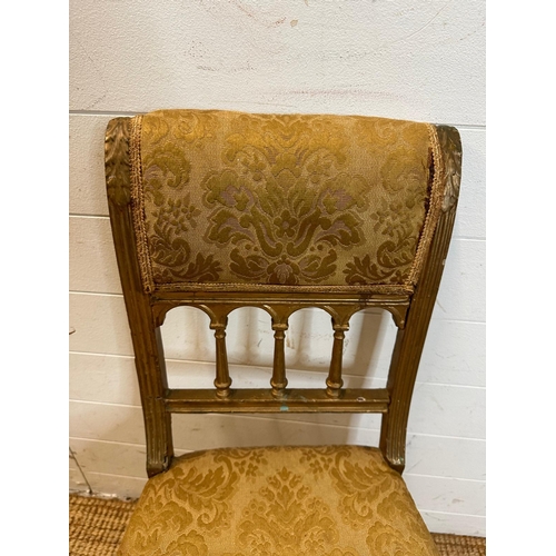 134 - A French style gilt chair