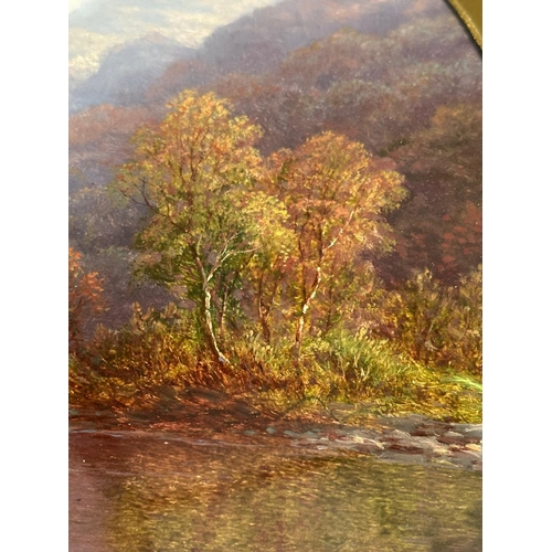 An oil landscape by British artist William Mellor (1851 - 1931) of a ...