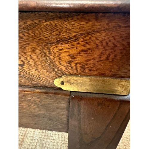 44 - A pair of American hardwood side tables with brass handles and fittings by Lane of Altavista Virgini... 