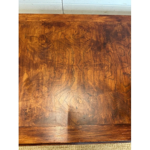 45 - An American hardwood coffee table with brass handles and fittings by Lane of Altavista Virginia (H40... 