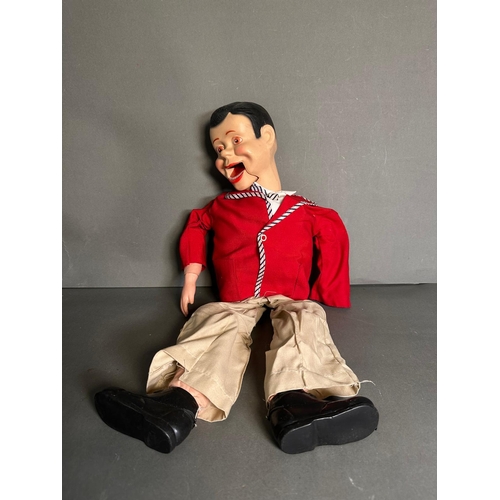 788 - A vintage jerry mahogany Ventriloquists doll