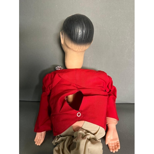 788 - A vintage jerry mahogany Ventriloquists doll