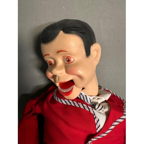 788 - A vintage jerry mahogany Ventriloquists doll