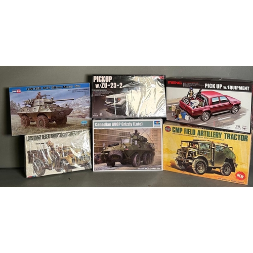 789 - A selection of boxed model kits to include Meng, Airfix and Trumpeter