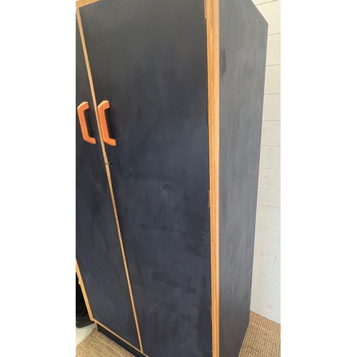 14 - A painted G-Plan two door wardrobe (H176cm W92cm D54cm)