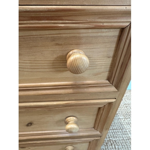 24 - A pine four drawer chest of drawers (H86cm W54cm D45cm)