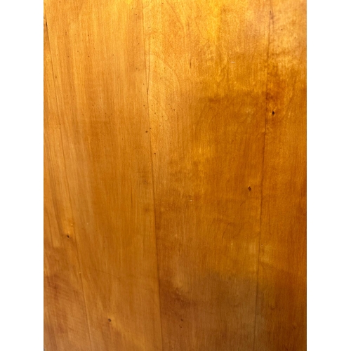 43 - A light oak haberdashery cabinet comprising of twenty four short drawer and one long drawer under (H... 
