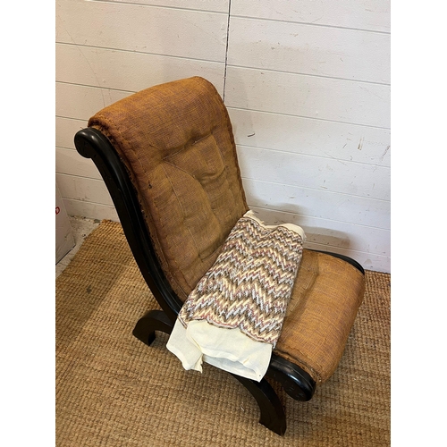 53 - A slipper chair or nursing chair in need of recovering