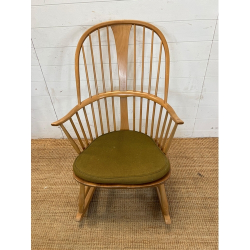9 - An Ercol style rocking chair (No label)