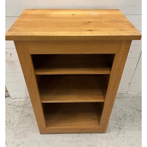 47 - An oak display unit by Alexandra Wood Furniture