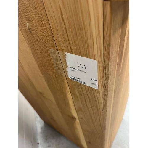47 - An oak display unit by Alexandra Wood Furniture