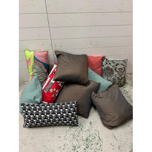 68 - A selection of scatter cushions with various styles and aesthetics