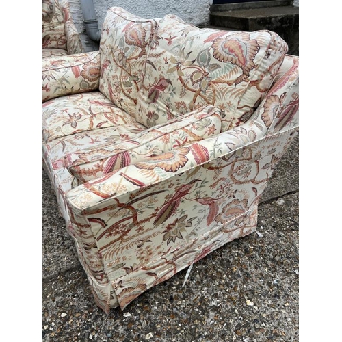 72 - Two seater sofa with loose covers