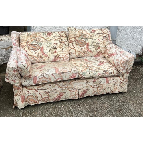 73 - Two seater sofa with loose covers