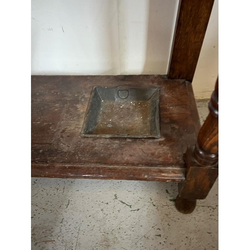 11 - Victorian style carved hall stand, H191cm X W113cm X D31cm