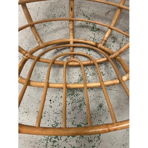 184 - A vintage bamboo hanging chair