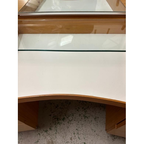 191 - A Mid Century Stag Fineline dressing table by John and Sylvia Reid (H71cm W136cm D56cm)