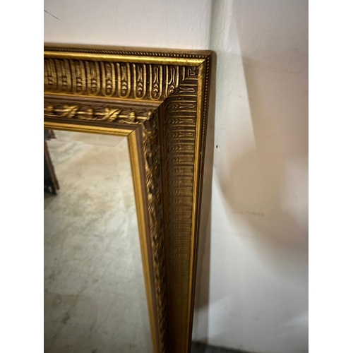201 - A gilt wall mirror, H180 X 75cm