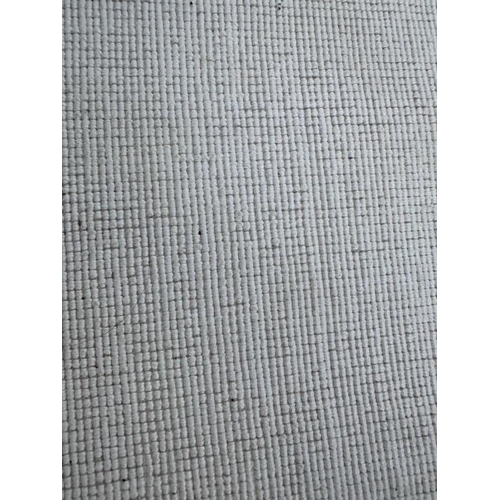 210 - A Rochebobois of Paris hand woven rug in clay, blues and greys. 200x300 cm