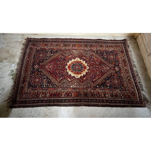 211 - Persion style red ground hand tied rug , 110cm X176 cm