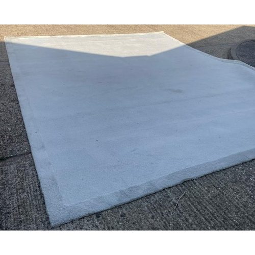 217 - A large baby blue rug 490cm x 394cm