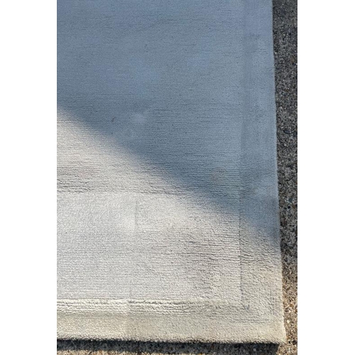 217 - A large baby blue rug 490cm x 394cm