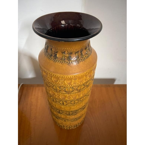228 - West German vase and ceramic table Lamp