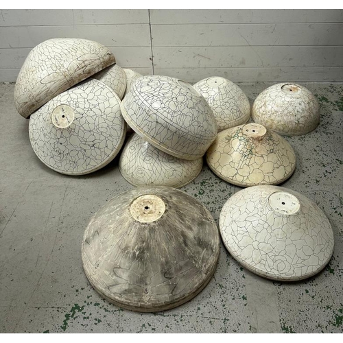 231 - A selection of mould for Tiffany style lamp shades, to include Geranium, Clematis and Peony